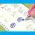 Brinquedo educativo para crianças treinarem caligrafia , matemática , desenhos. Com a caneta magica que apaga horas depois deixando o caderno reutilizável e mais divertida .