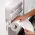 Dispenser 3 em 1 , cortar papel filme ,papel aluminio e porta papel toalha , com suporte auto adesivo para instalar na parede . - loja online