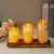 Velas LED chama com controle remoto, usa pilhas, decorativo de ambientes , alto requinte em qualquer ambiente.