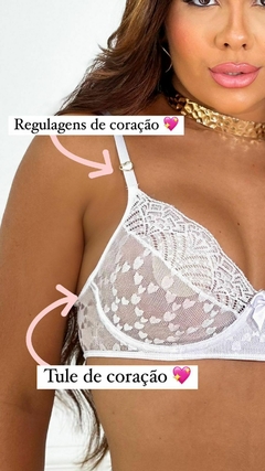 Conjunto Tayla coração na internet