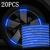 Tiras reflectantes coloridas de 20 piezas, pegatinas para cubo de rueda de coche - TunerHouse