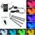 Kit de luces LED de neón para Interior de coche, tira de luz ambiental