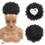 Imagem do Afro Puff Rabo de Cavalo do Cordão Para Meninas e Mulheres Cabelo Encaracolado