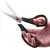 Kit 3 Tesouras Multifuncional Cabelo Papel Em Aço Inox 3 Unidade