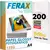Papel Fotográfico Adesivo Branco Brilho Ferax 135g - Folhas papel fotográfico - loja online