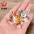 Kak 20-40mm forma de diamante design botões de vidro cristal armário gaveta pu - loja online