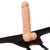 Imagem do Cinta Pênis com Escroto em CyberSkin super Realístico 20 cm - 7.5" - LOVETOY STRAP-ON SET (LV715007)