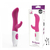 Vibrador Recarregável Ponto G com Estimulador Clitoriano 10 Vibrações - G-SPOT DUAL - Plug Lateral (VMPG008R-R) na internet