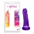 Pênis com LED 8 - 16 x 4 cm Lilás 3 modos de brilho - Just Glow (ADAO03L) - loja online