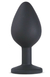 Plug Anal GRANDE feito em Silicone SUPER Macio Preto - Joia Anal c/ Pedra 9,3 x 4,2 cm (THSMPA1061G-P) - comprar online