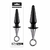 Silicone Butt Plug Cone 22cm - Com alça de Metal (NAN272) - comprar online
