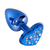 Plug Anal em Strass Azul Joia Anal Coração em Metal - HARD (HA136A) na internet