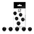 Colar de Bolinhas Tailandesas 5 Bolas Tamanho G (SF3315B) - Utilidades Shopping