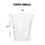 Kit 10 Pct Copo 200ml Transparente Ps Descartável Com 100 - Copo Bom (39976)