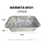 Bandeja De Aluminio M131 750Ml Com Tampa Pet 50Un Mello (39972) na internet