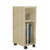 Mesa De Cabeceira Nicho Em Mdf Natural Com Rodizio (87620)