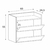 Gabinete Banheiro Suspenso 2 Potas Em Mdf Natural (36433)