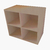 Biblioteca Cubo Aéreo Em Mdf Madeirado (28333) - Utilidades Shopping