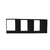 Nicho Triplo 70x30x20 Preto Em Mdf (91224) - loja online
