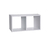 Nicho Duplo 60X30X20 cm Em Mdf Branco (89221) - comprar online