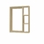 Nicho Banheiro Sem Espelho Em Mdf Natural (76245) - Utilidades Shopping