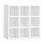 Porta Toalhas 9 Lugares Em Mdf Branco (74367) - Utilidades Shopping