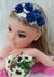 Faixa Belli Jardim Azul Royal com Dourado (ACESSBLLMEAZLRYCDR)