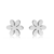 Brinco Flor Chapa Aço 304 Cor: Cinza 701