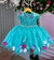 Vestido Princesa Belli Bia Jardim Encantado Verde Tiffany (VESTPRINCBLLJRDENCVRDTFF) na internet