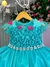 Vestido Princesa Belli Bia Jardim Encantado Verde Tiffany (VESTPRINCBLLJRDENCVRDTFF) na internet