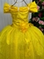 Vestido Marie Longo Manga Princesa Amarelo A Bela e a Fera (VESTMRIELNGMGPRINAMARL) na internet