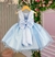 Vestido Princesa Belli Anabel Jardim Encantado Azul Bebe (VESTPRINCSBLLJDENCANTDAZLBB) - comprar online