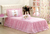 Kit Colcha Sofia Solteiro 03 Peças Rosa (DCR5618)
