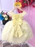 Vestido Infantil Princesa Bela e a Fera C/ Busto Trançado (3583AM) - comprar online