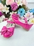 Sapatinho Pink Verniz Com Lacinho e Glitter Super Luxo (10155PK) - comprar online