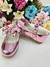 Sapatinho Rose Metalizado Com Lacinho Super Luxo (10515RM) - loja online