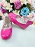 Sapatinho Pink Verniz de Tornozeleira com Pérolas e Strass (2137PK) - Utilidades Shopping
