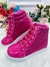 Coturno Infantil Barbie Pink Verniz Com Glitter e Cadarço (6003PP)