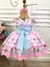 Vestido Infantil Rosa Mundo dos Doces Confeitaria C/ Broche (0890RS) na internet