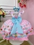 Vestido Infantil Rosa Mundo dos Doces Confeitaria C/ Broche (0890RS) - comprar online