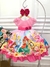 Vestido Infantil Princesas Rosa Com Cinto de Pérolas Luxo (4207RS) - loja online