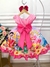 Imagem do Vestido Infantil Princesas Rosa Com Cinto de Pérolas Luxo (4207RS)