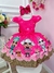 Vestido Infantil Pink Lol Florido C/ Broches de Laçinhos (3110PK)