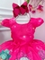 Vestido Infantil Pink Lol Florido C/ Broches de Laçinhos (3110PK) - Utilidades Shopping