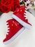 Coturno Infantil Vermelho Verniz Cadarço Florzinha Borboleta (6102VV) na internet