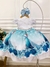 Vestido Infantil Frozen Princesa Aplique Gelo Festas (1080) - comprar online