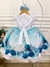 Imagem do Vestido Infantil Frozen Princesa Aplique Gelo Festas (1080)
