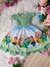 Vestido Infantil Cocomelon Verde Cinto de Pérolas C/ Tiara (1024VD) - loja online