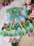 Vestido Infantil Cocomelon Verde Cinto de Pérolas C/ Tiara (1024VD) - loja online