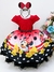 Vestido Infantil Minnie Vermelha Bolas Cinto e Pérolas Luxo (DLXME)